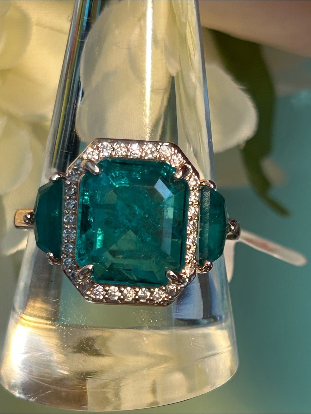 NWT BP May 2025 Deep green stone on Rose Gold Plating- size 10 - Picture 3 of 6